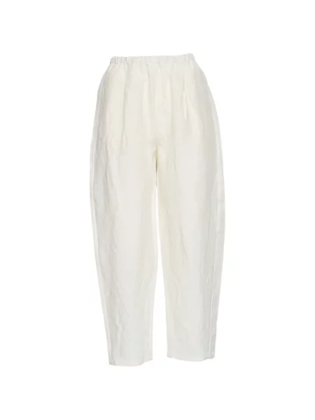 Elastyczna talia spodnie Apuntob białe