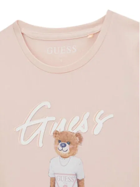 Guess Póló Regular Fit rózsaszín