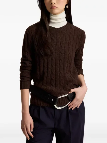 Gulerat hanorac Polo Ralph Lauren din cașmir albastru
