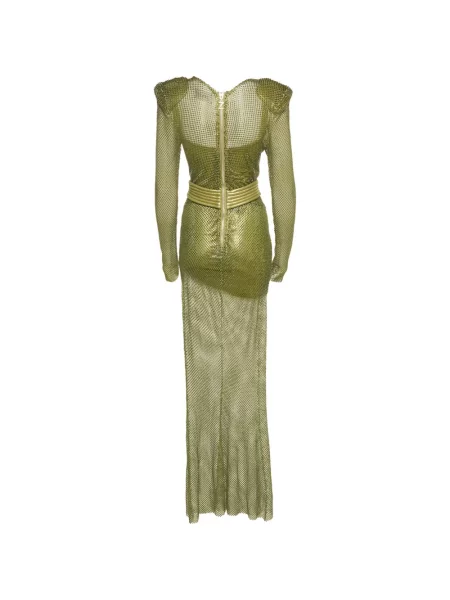 Stras rochie maxi Zhivago verde