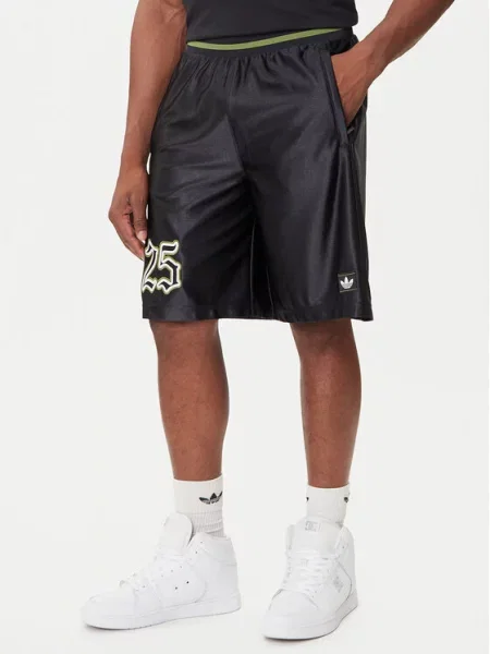 Adidas Szorty sportowe Number Graphic czarny