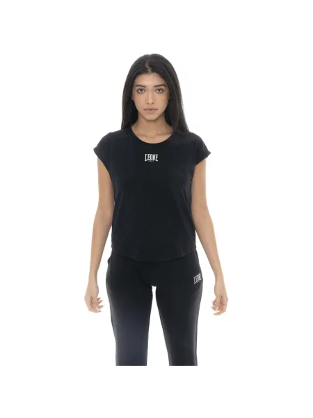 Scurt tricou Leone 1947 cu mâneci scurte negru