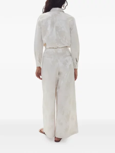 Pantaloni Lanhtropy cu model floral cu imagine