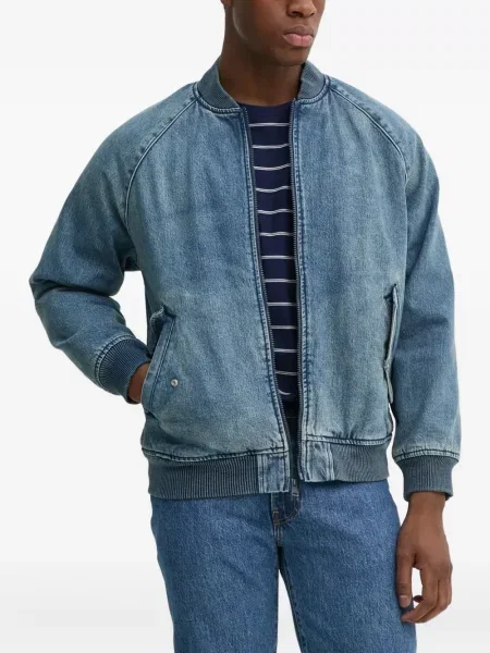 Proste jeansy Levi's 501 w paski ze stretchu dzwony niebieskie