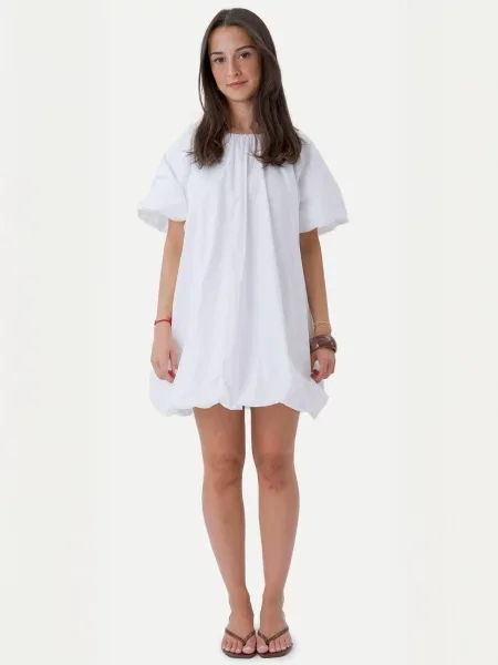 TEESHOPPEN Rochie Hezel alb