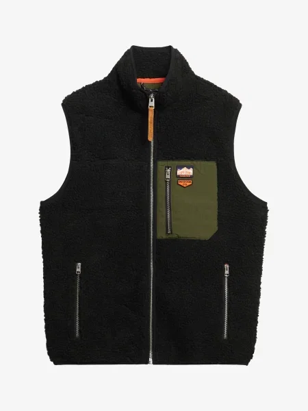Vestă Superdry retro negru