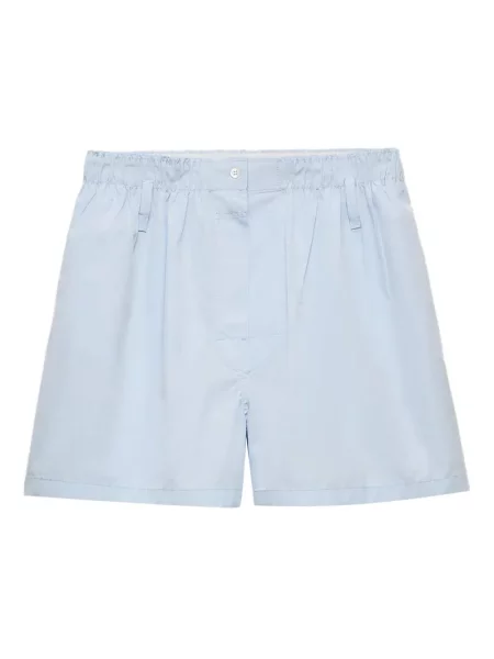 Pantaloni scurți Prada din poplin albastru