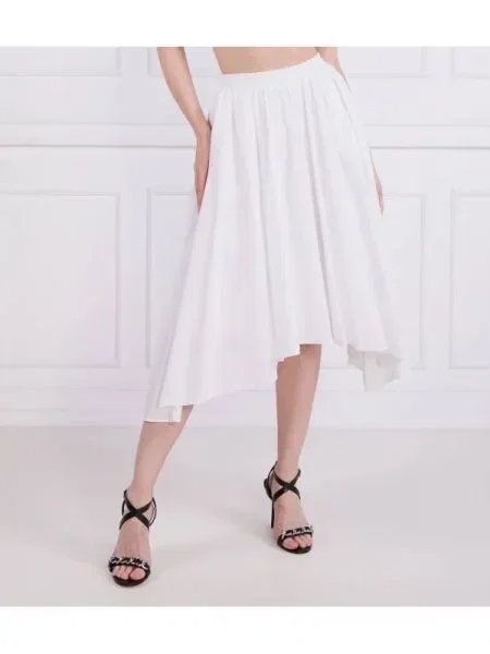 Michael Kors Fustă COTTON POPLIN alb