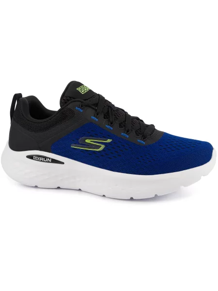 Buty sportowe na trening lekkie niebieskie SKECHERS GO RUN LITE czarne