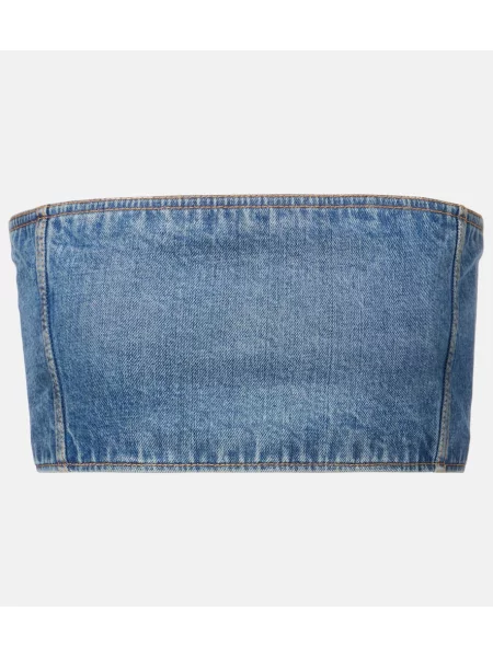 Cropp top Alaïa albastru