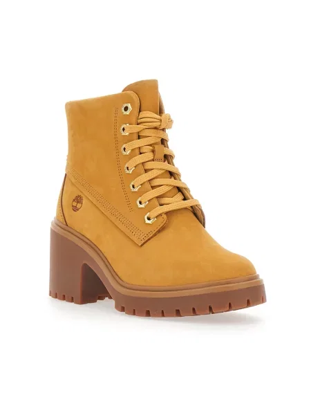 Botki Timberland skórzane beżowe