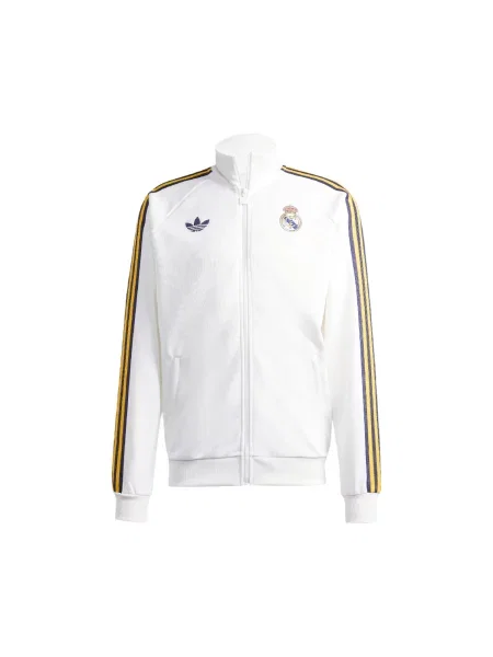 ADIDAS PERFORMANCE Sportovní mikina REAL oranžová / černá bílá