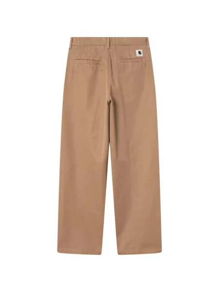 Pantaloni Carhartt Wip cu autograf maro