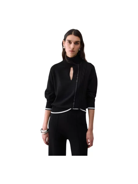 Sweter z golfem Liu Jo czarny