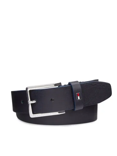 Bőr öv Tommy Hilfiger kék