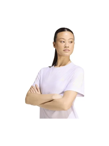 ADIDAS PERFORMANCE Funkční tričko šeříková / offwhite bílé