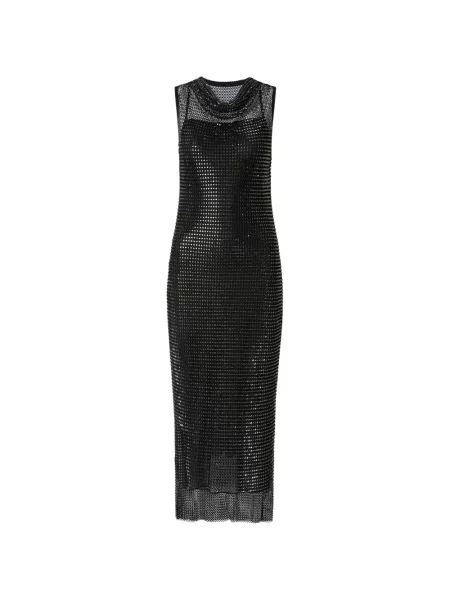 Rochie midi Pinko tricotate negru