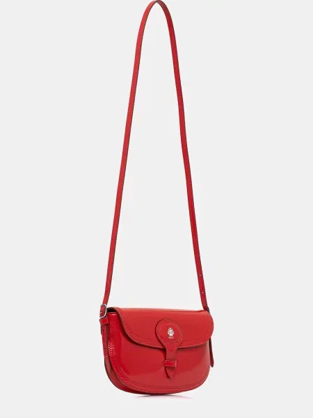 Кожаная сумка Bally красная