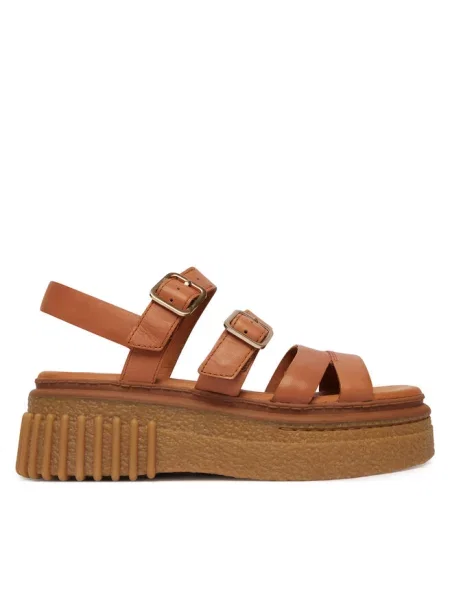 Sandały Clarks brązowe