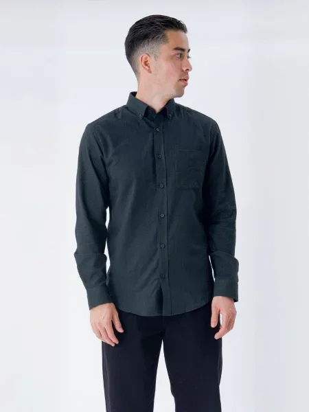 TEESHOPPEN Cămașă Flannel verde