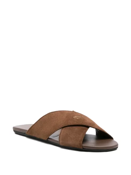 Sandale Prada cu bretele maro