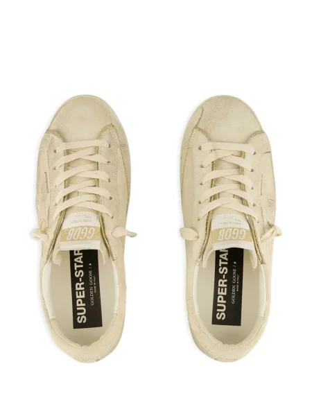 Sneakerși Golden Goose din piele de căprioară auriu