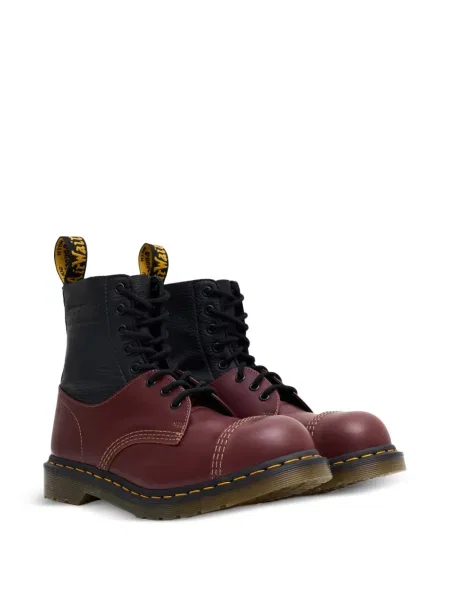 Botine Dr. Martens din piele roșu