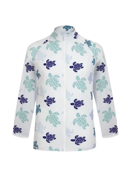 Mikina Vilebrequin s potiskem bílá