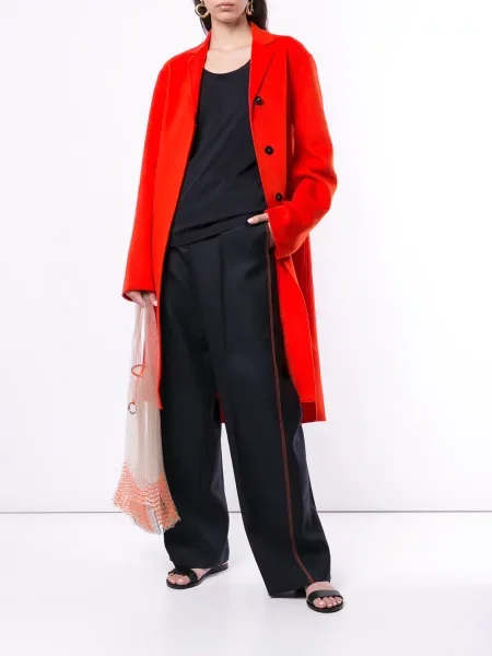 Pantaloni palazzo Jil Sander albastru
