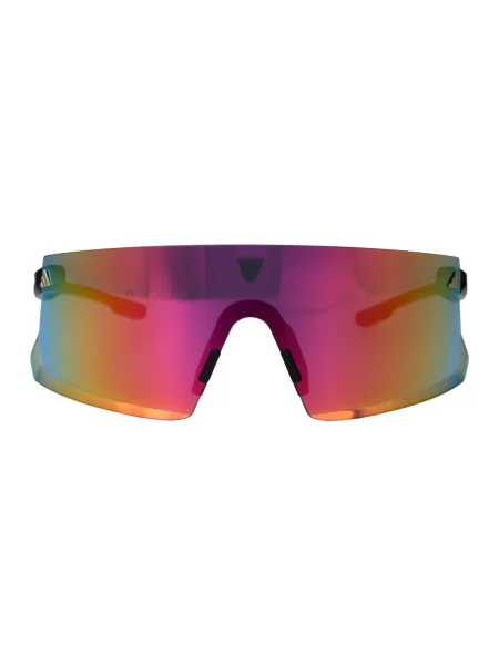 Okulary adidas Dunamis Sport matowa czerń soczewka lustrzana fioletowa czarne