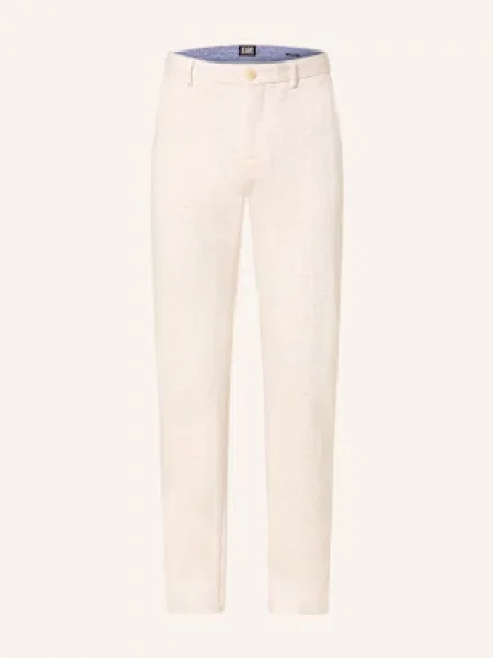 Scotch & Soda Spodnie Dżersejowe Core Super Slim Fit weiss białe