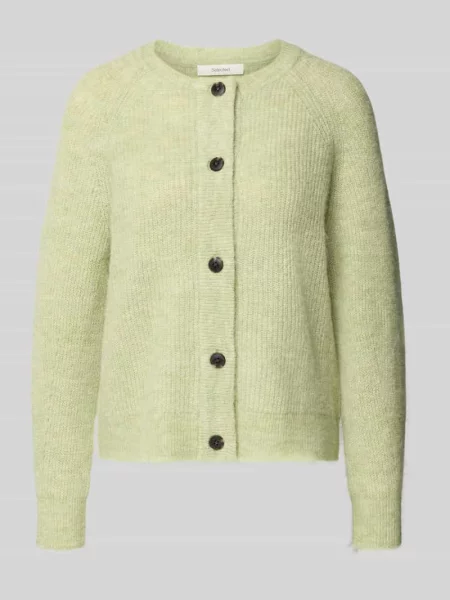 Kurtka o kroju regular fit z dzianiny z mieszanki wełny z dodatkiem wełny z alpaki model ‘LULU’ Selected Femme