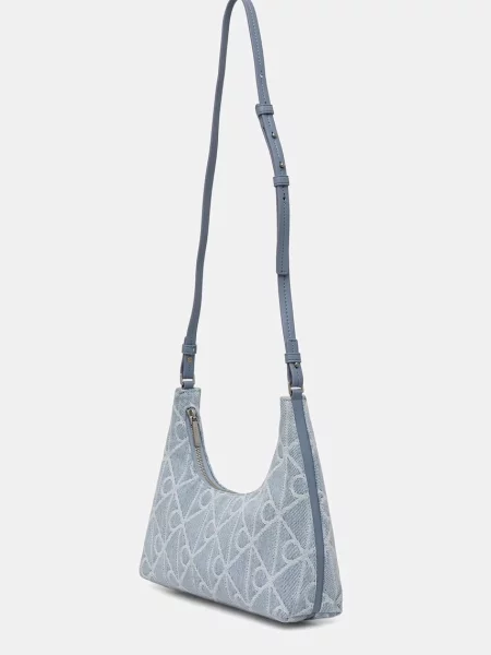 Torba Calvin Klein Emblem Aop Denim Sho Blue Universal niebieska