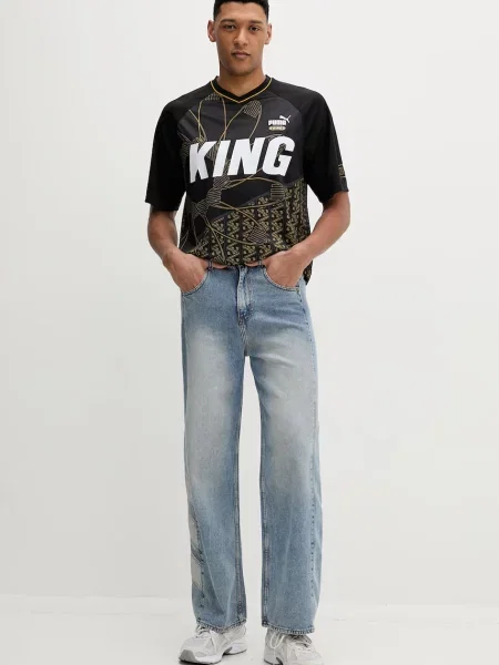 Tricou Puma din jerseu negru