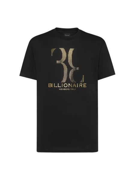 Koszulka Billionaire z okrągłym dekoltem z logo czarna