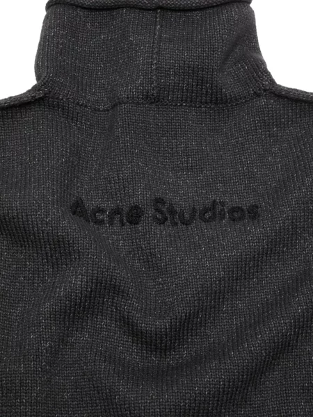 Pulover Acne Studios cu broderie gri