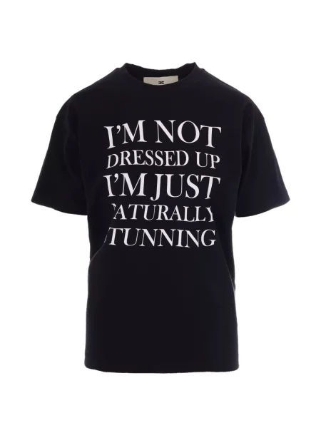 Tricou Elisabetta Franchi cu imagine negru