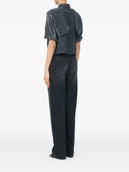 Cămașă Mm6 Maison Margiela scurtă negru