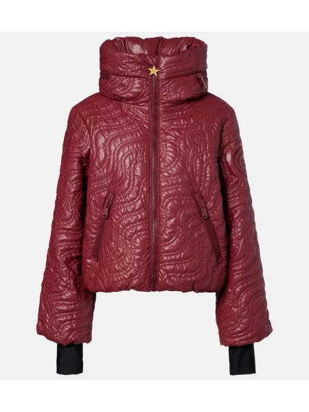 Pikowana jeździć na nartach kurtka narciarska Goldbergh bordowa