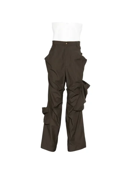 Proužkovaný kalhoty Vivienne Westwood zelené