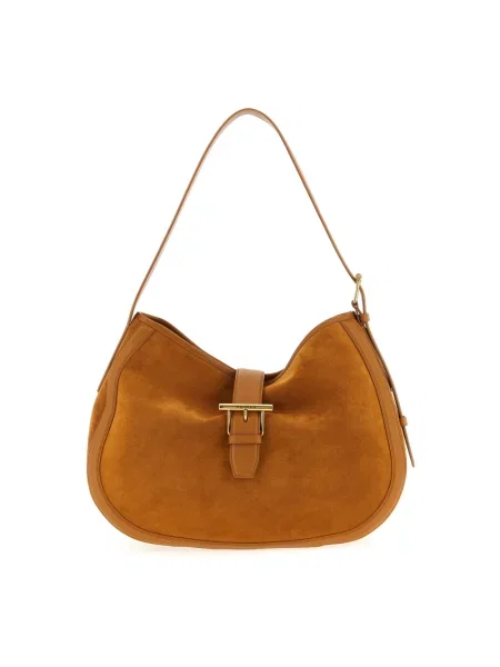 Torebka skórzana Alexander Mcqueen skórzana brązowa