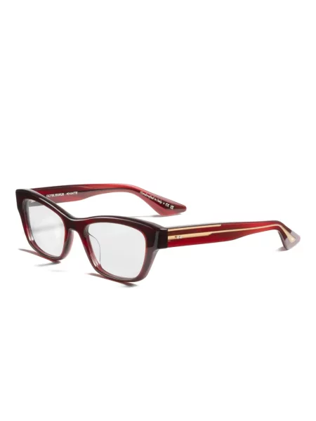 Слънчеви очила Khaite X Oliver Peoples на райета червено