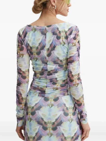 Дълго топ Resume синьо