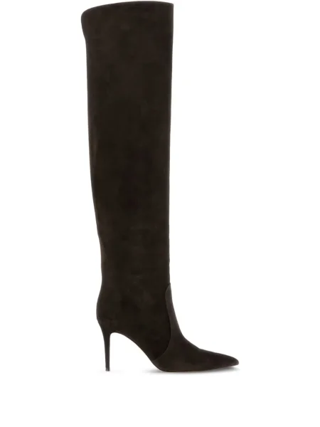 Botine Gianvito Rossi din piele de căprioară maro