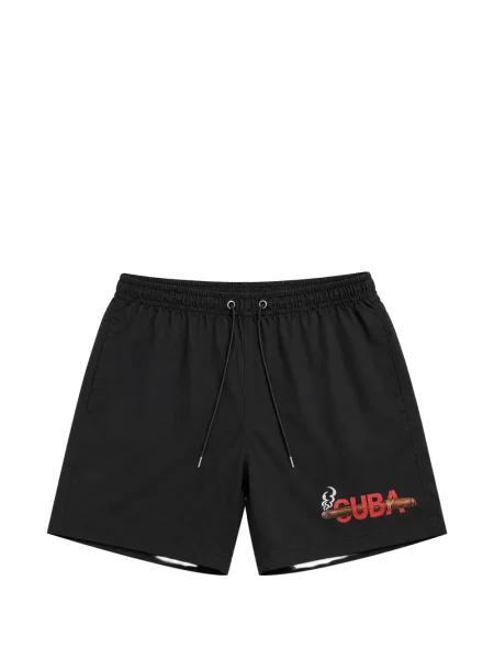 Slip de baie Melt cu imagine cu cordon negru