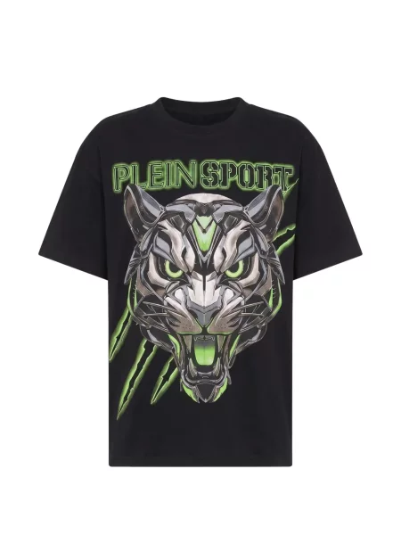 Tricou sport Plein Sport cu imagine cu dungi de tigru negru