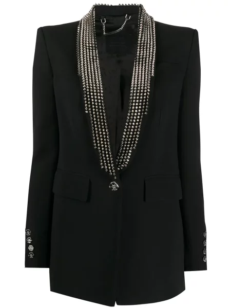 Sacou Philipp Plein cu tepi negru