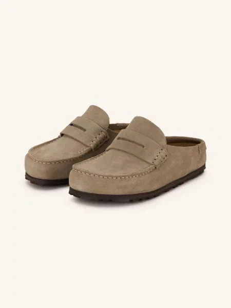 Birkenstock Mules Naples Wrapped černošedá béžové