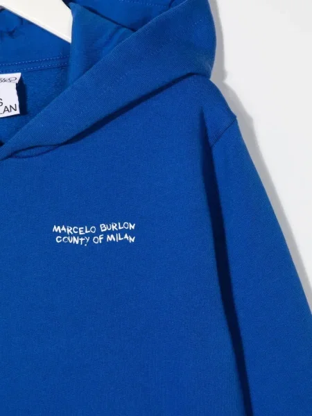 Bluza z kapturem dziecięca County Of Milan niebieska
