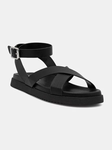 Кожени сандали Steve Madden My Bestie черно